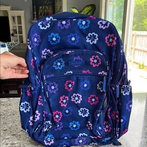 NWOT Vera Bradley Blue and Pink Floral Backpack
